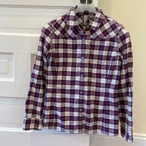 Stio Women’s Purple Plaid Flannel